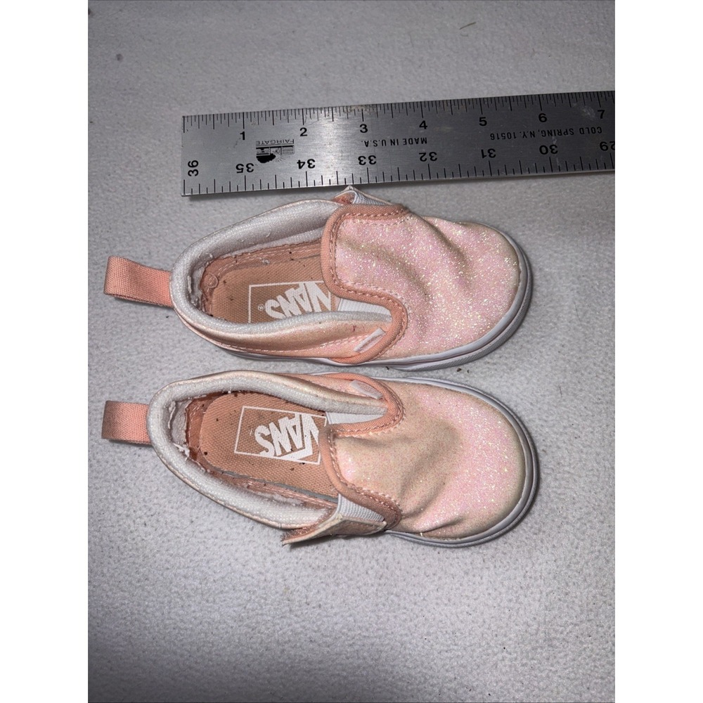 Vans Toddler Slip On Glitter Shoe Size 6